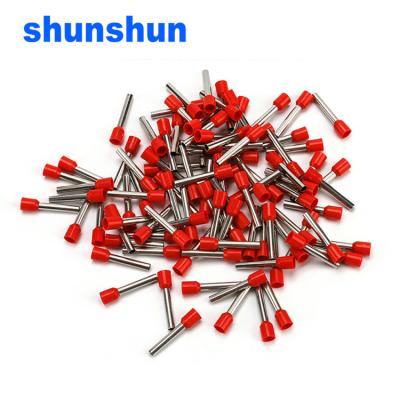 China Top Quality E2508 E2510 E2512 E2518 E4009 E4010 E4012 E4018 Red Insulated Rope End E Terminals for sale