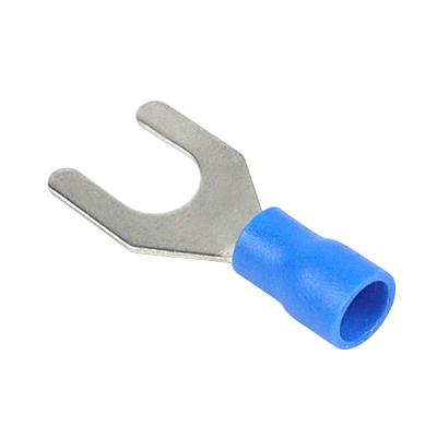 China SV2 14AWG | 16AWG PVC Plating Tin Fork Wire SV Spade Crimp Terminals Electrical End Lug Type for sale