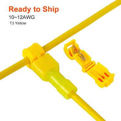 China Quick Connector T3 Splice Tap Wire Connector Yellow Automotive Wiring T3 for sale