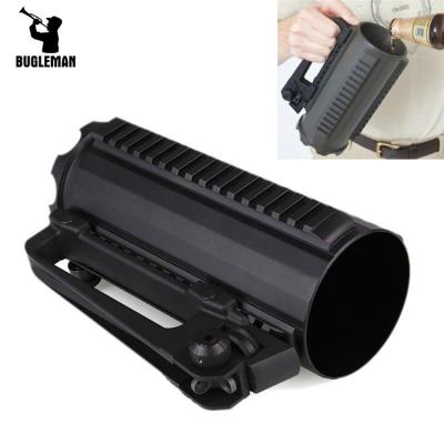 China Tactical Aluminum Mug Carry Military Rail Mug Cup Detachable Aluminum Alloy Bugleman Battle Hunting Kit for sale