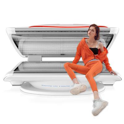 China Pigment removal 633/660/810/850 nanometer skin rejuvenation full body capsule red light therapy bed infrared wellness pod for beauty salon for sale