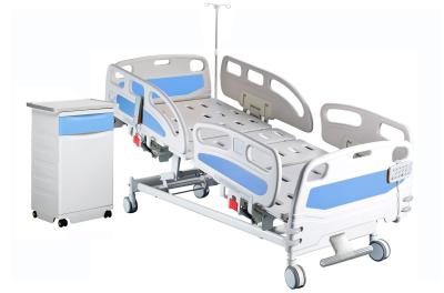 China Cama ajustable del hospital ICU de la cama de la altura eléctrica multifuncional con IV poste en venta