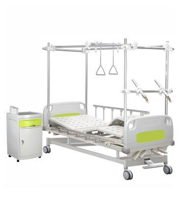 China Kurbel-Zugkraft Hosptial-Bett der Aluminiumlegierungs-200KG 4 zu verkaufen