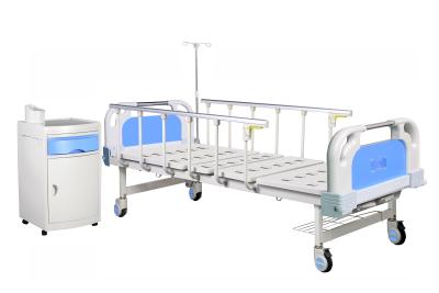 Cina Due letto manuale del paziente di letto dell'ABS della testata 830MM del manuale dell'ospedale medico storto del letto in vendita