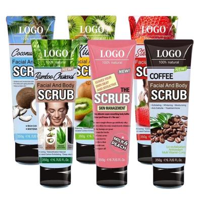 China OEM Shea Butter Sugar Natural Exfoliator Baolin Body Scrub Whitening Facial Exfoliating Organic Body Scrub Custom Logo for sale