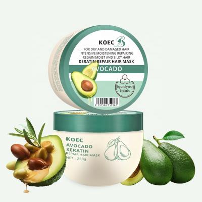 China Hair-Repairing Baolin OEM Private Label 100% Organic Avocado Dry/Damaged Hair Treatment Repairing Hair Nourishing Mask for sale