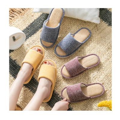 China 2021 fashion trend new arrivals simple knit upper ladies slippers non slip comfort slippers for women for sale