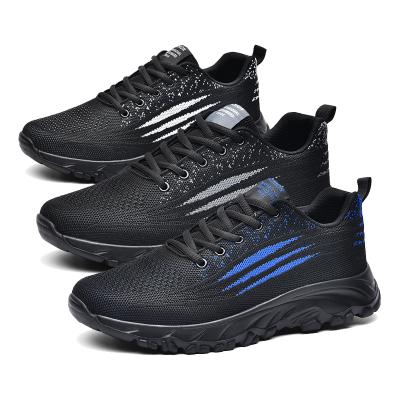 China New Custom Made Breathable Men Sport Shoes Lightweight Fly Knit Mesh Men Sneaker Running Shoes for sale