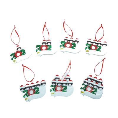 China 2020 Ornaments Quarantine Personalized Christmas Ornaments Survivor Family 2020 Christmas Tree Hanging Personalized Ornament for sale