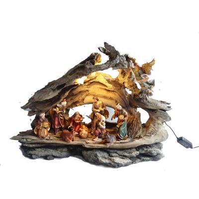 China From USA High Quality Lighted Resin Nativity Sets Newly For Christmas for sale