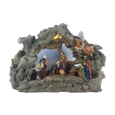 China Other Wholesale Resin Decor Christmas Porcelain Nativity Set for sale