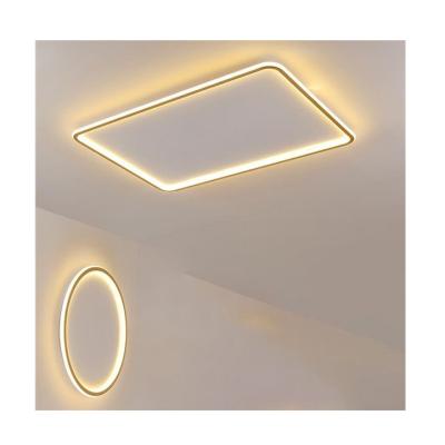 China Smart Home Decoration LED Ceiling Light Living Room Lighting Black Gold Modern Decorative Indoor Iron High Quality Remote Control Smart Home Ceiling Light for sale