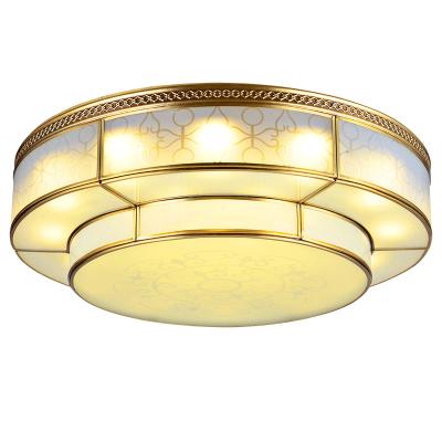 China Light, Modern Simple All Copper Luxury Indoor Lighting Ceiling Lamp Lamp Modern Decorative Bedroom Room Light for sale