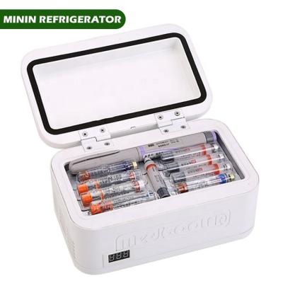 China DC AC Fridge Refrigerator Customize Smart Portable Cold Storage Box LED Light No Noise Small Fridge Mini Medical Fridge For Storing Insulin Drug for sale