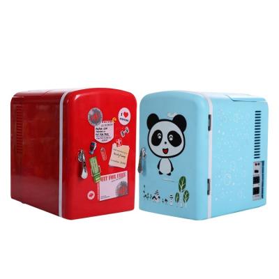 China Cute New Design 4L Hot Cold AC AC Fridge Refrigerator No Noise Mini Portable Small Refrigeration Fridge For Car Fruit Beer Milk for sale