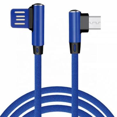 China Charge and Transfer Amazon Data Vends 1m Elbow 2.0 Copper 5V 2.4A Dual USB Tinplate 2.4A to 2m Micro Data Fast Charging Cables for sale