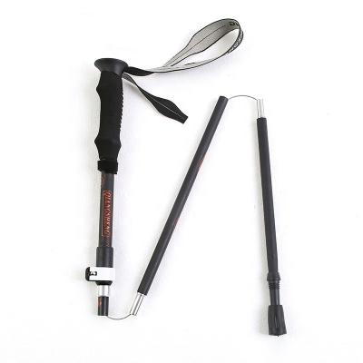 China Lightweight Aluminum Trekking Ski Poles Portable Camping Travel Clambing Versatility 5 Section Hiking Hiking Rods for sale