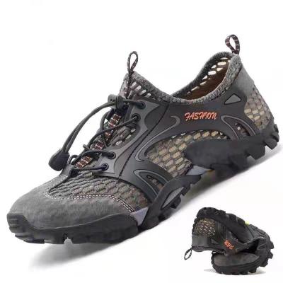 China Fashion\Comfortable\Durable\Breathable\Lighted Mountaineering Mesh Men Summer Wholesale Price Breathable Shoes Beach Men's Shoes for sale