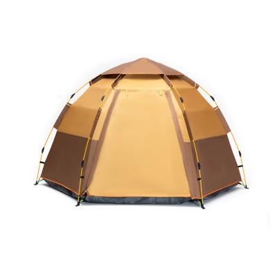 China Camouflage/field play outdoor automatic folding rainproof hexagonal tent thickened camping equipment rainproof camping for sale