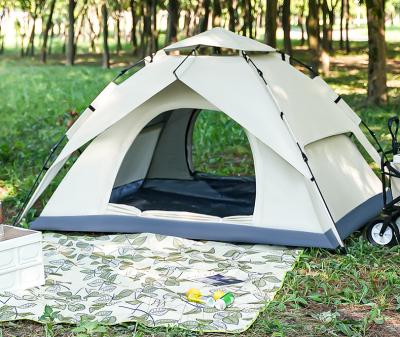 China 3-4 Person Double-Layer Folding Camping Portable Outdoor Full Automatic Gear Beach Open Camping Thickened Rain Manufacturers Wholesale for sale