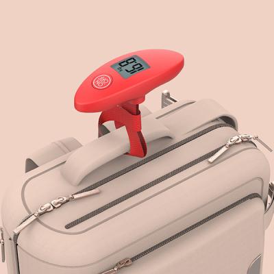 China Weight Measuring LCD Display 40kg Mini Portable Electronic Luggage Scale With Strap for sale