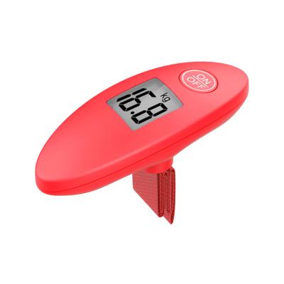 China Weight Measuring New ABS 40kg LCD Display Mini Coloful Electronic Luggage Scale With Strap for sale