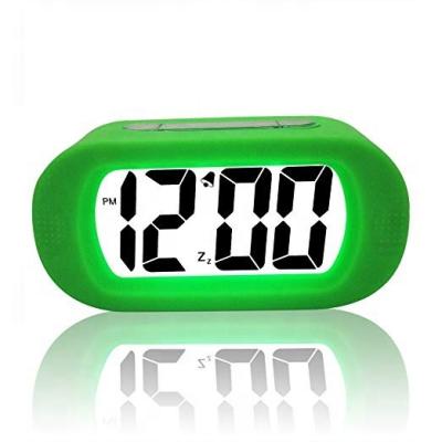 China 2022 Amazon Hot Selling Minimalist Large Digital LCD Display Battery Operated Alarm Clock for sale