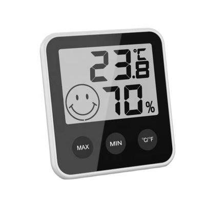 China Indoor Temperature Thermometers Mini Thermometer Hygrometer Digital With Big Screen for sale