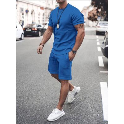 China 2021 Summer Custom Made 2 Piece Tracksuits Pants QUICK DRY Two Piece Shirt And Short Sets Men for sale