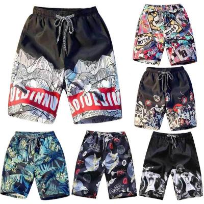 China 2021 new summer QUICK DRY couple fashion print women beach shorts men five point pants quick dry beach abbreviations men for sale