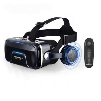 China 3D Movie Watching VR Headset With Remote Controller VR 3d Virtual Reality Headset For Movie Video Games 3D VR Glasses For iPhone Android for sale