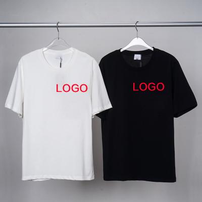 China Breathable Droma Wholesale Blank T Shirt Custom 100% Cotton T-shirt Printing Logo For Mens Plain T Shirts Printed White Black T Shirt for sale