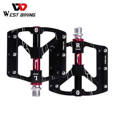 China WESTERN CYCLING Mountain Bikes Aluminum Alloy Bicycle Pedals 3 Gear Anti-Slip Sealed Ultralight MTB Road Bike Pedals for sale