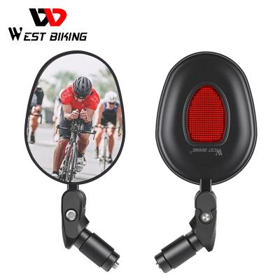 China CYCLING WESTERN BICYCLE Mountain Bikes Rearview Mirror MTB Road Bicycle Handlebar Wide Angle Mirror 360 Rotation Adjustable Cycling Rear View Mirror for sale