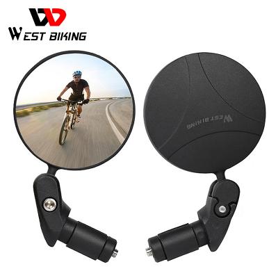 China Suitable for 1PCS 18-22MM Universal Bicycle Rearview Mirror Adjustable Turn Wide Angle Recycling Rear View Mirrors for MTB Road Bike Accessories for sale