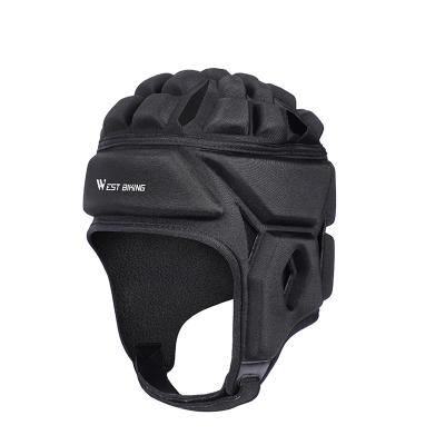 China Unisex PVC Winter Goalkeeper Soccer Football Baseball Sports Guard WESTERN Cycling Cap Black Cycling Thermal Head Helmet for sale