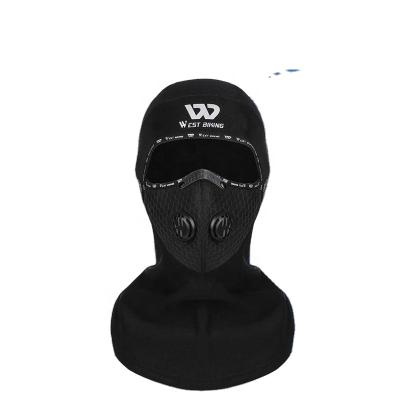 China 2021 Winter Sport CYCLING WESTERN Breathable Cycling With Activated Carbon Filter Face Cover Ski Bicycle Fleece Head Hat for sale