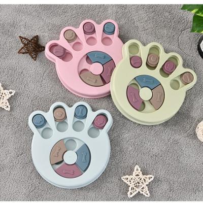 China Viable Educational Dog Bowl Interactive Pet Toy Anti Slip Plastic Slow Pet Flower Pet Training for sale