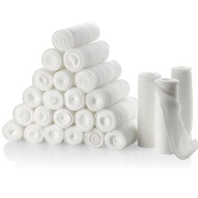 China Disposable 100% Cotton Non-Sterile First Aid Rolled Stretch Conforming Stretch Gauze Bandage Absorbent Medical Bandages for sale