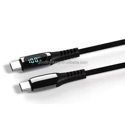 China Camera Type C to Type C Charging Cable with LED Display New Design 20W 10W Fast Charging USB Laptop Battery Charging for sale