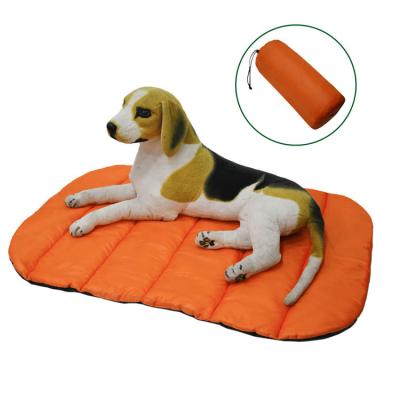 China Travel Amazon Hot Selling Travel Dog Mattress Durable Warm Washable Waterproof Foldable Outdoor Camping Bed for sale