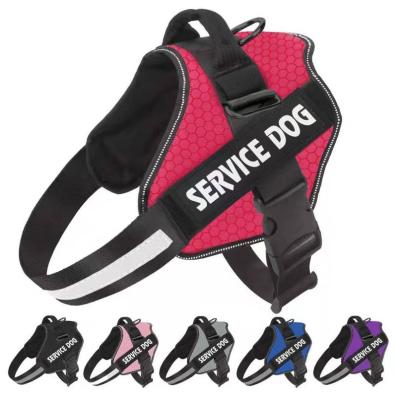 China Adjustable Padded Custom No Pull Reversible K9 Dog Harness Vest Pet Pink Vest for sale