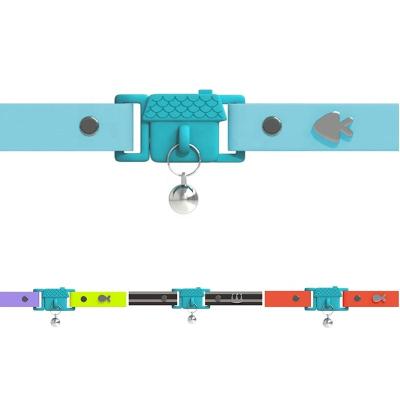 China 2022 Customs Quick Release Light Soft Loose Multi Color Cat Collar With Bell for sale