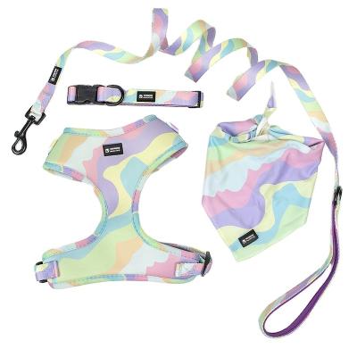 China Customized Hot Selling Adjustable Breathable Tactical Vest Mesh Dog Harness Custom Printing Pet Harness OEM/ODM for sale