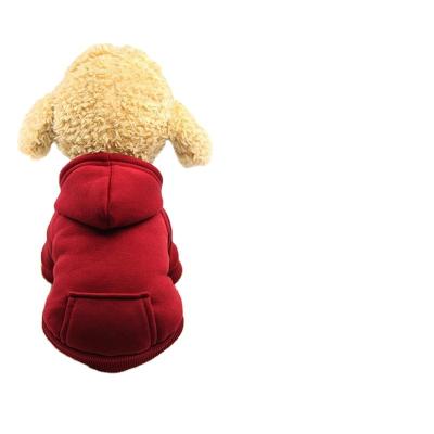 China Viable New Arrival Fashionable Cotton, Solid Color Teddy Sports Hoodie Dogs Jacket Coat Clothing Pet Fabric for sale