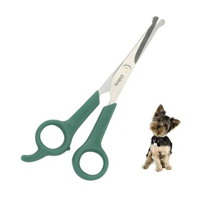 China Viable Professional Pet Grooming Scissors with Round Tip Stainless Steel Dog Eye Cutter for Dogs and Cats for sale