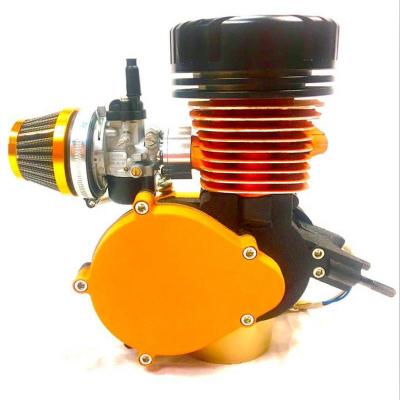 China cnc bike steel engine parts / 2 stroke 80cc popular top gasoline bike engine kit, ZEDA DIO installation for sale