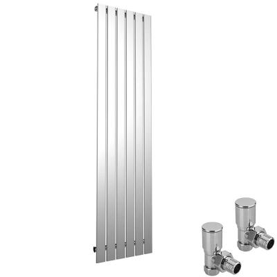 China Heater Vertical Column Designer Radiator Flat Panel Bathroom Radiator With Angled Valves for sale