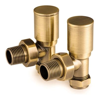 China General Brass Angled Heated Towel Rail Radiator Valves 15mm for sale