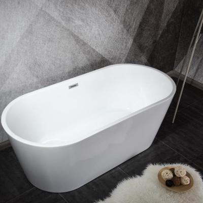 China Single Free Standing Artificial Stone Freestanding Modern Bathtub Soaking Bathtub for sale